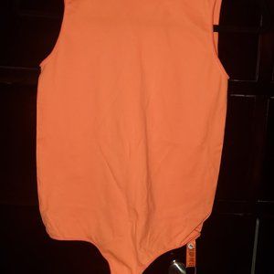 Skims highlighter orange bodysuit